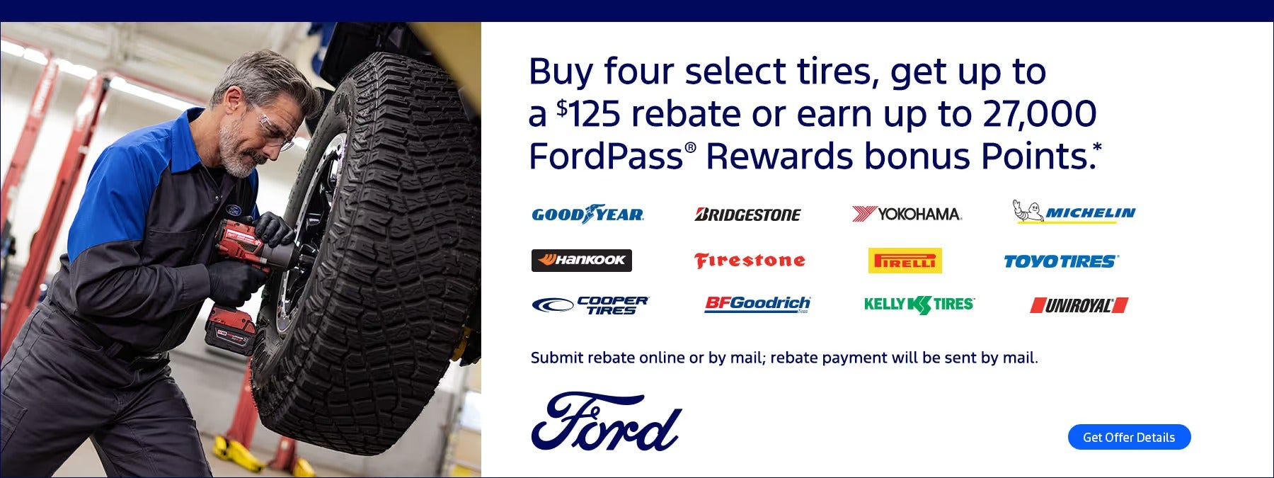Tire Rebate Offer at Raystown Ford in Huntingdon PA